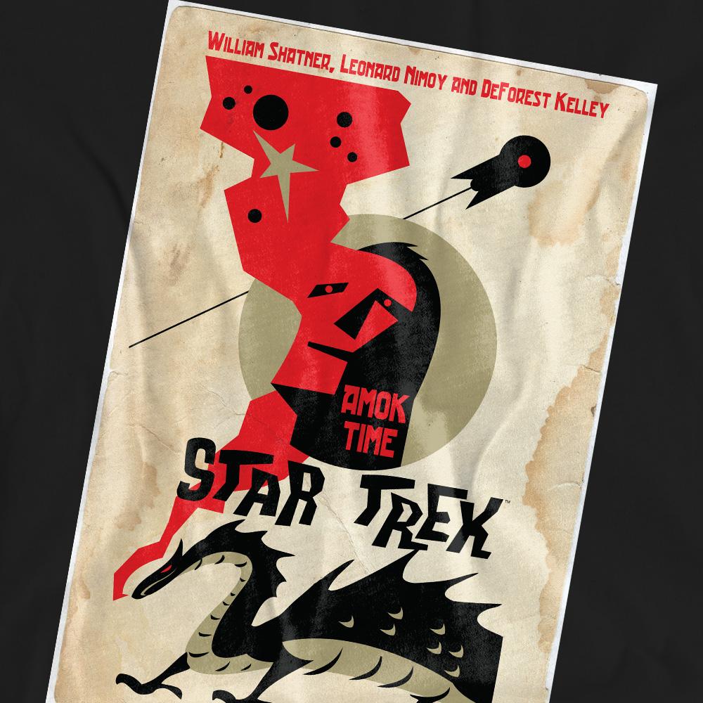 Black - Pack Shot - Star Trek Unisex Adult The Original Series Episode 30 T-Shirt