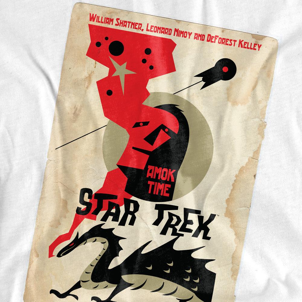 White - Pack Shot - Star Trek Unisex Adult The Original Series Episode 30 T-Shirt