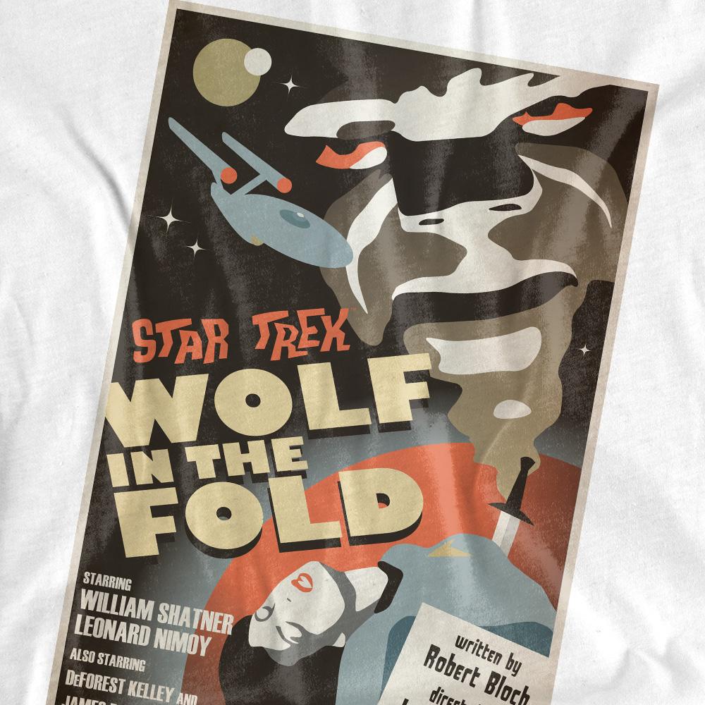 White - Pack Shot - Star Trek Unisex Adult The Original Series Episode 43 T-Shirt