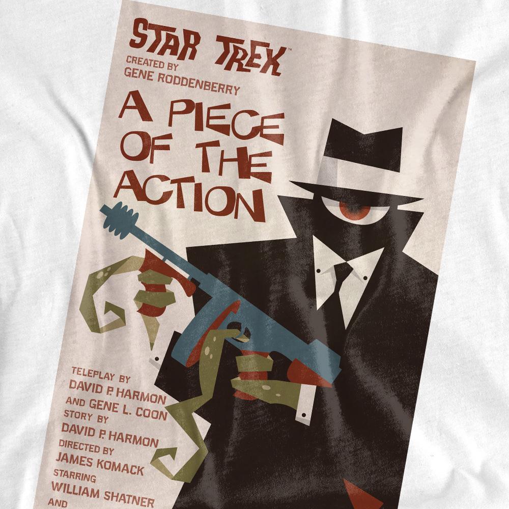 White - Pack Shot - Star Trek Unisex Adult The Original Series Episode 46 T-Shirt