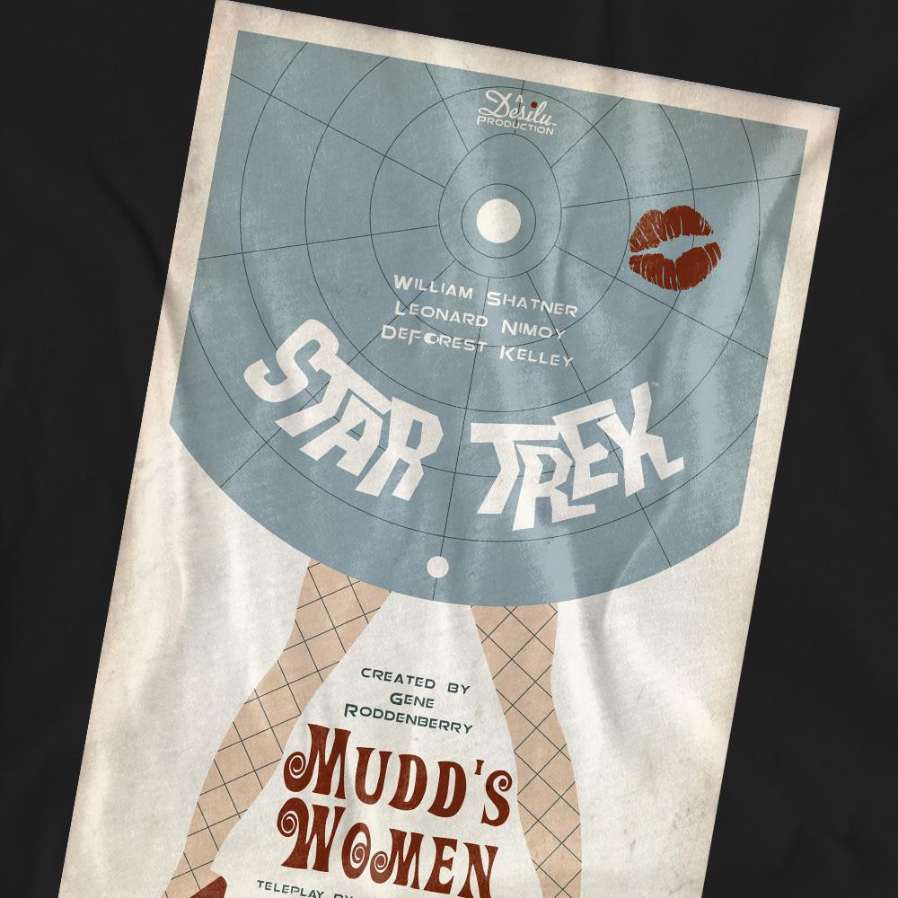 Black - Pack Shot - Star Trek Unisex Adult The Original Series Episode 6 T-Shirt
