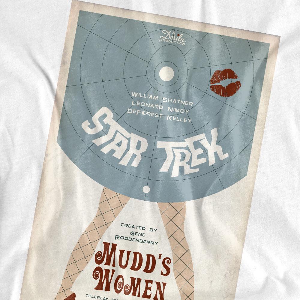 White - Pack Shot - Star Trek Unisex Adult The Original Series Episode 6 T-Shirt