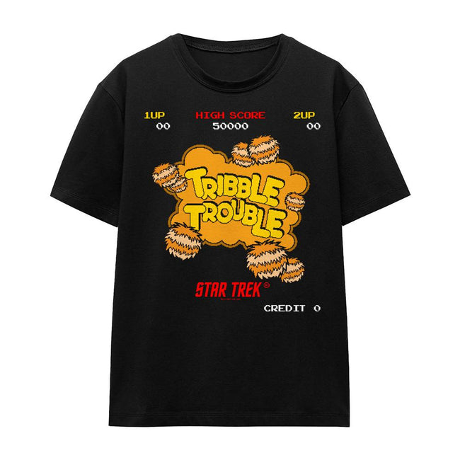 Black - Front - Star Trek Unisex Adult Tribble Trouble T-Shirt