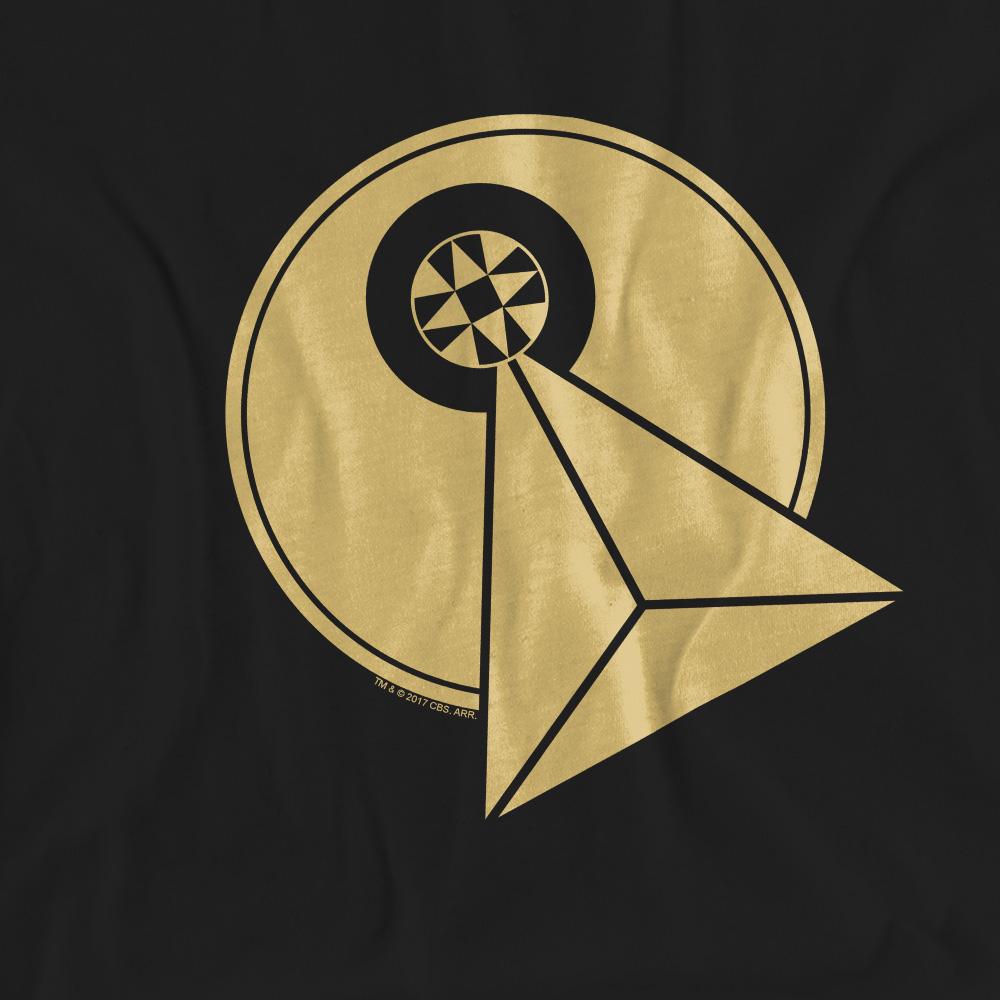 Black - Pack Shot - Star Trek Unisex Adult Vulcan Logo T-Shirt