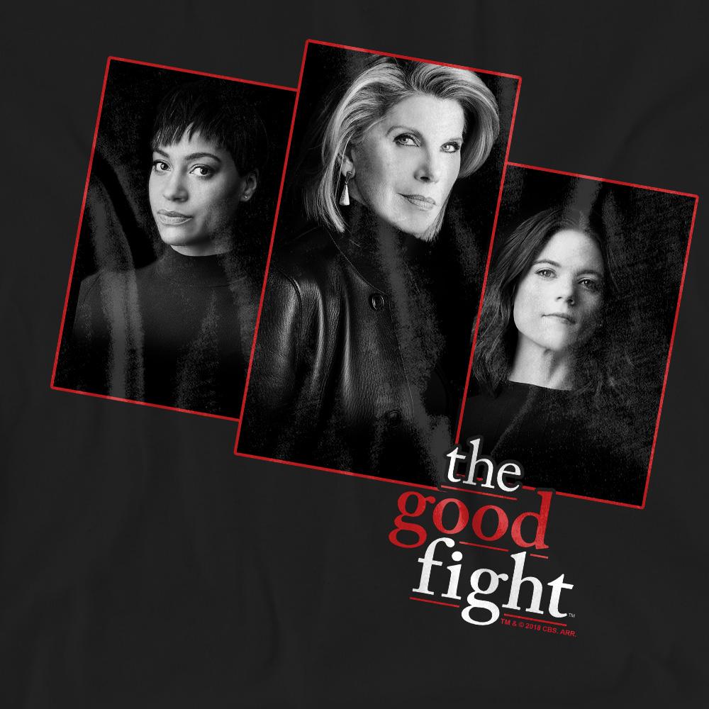 Black - Pack Shot - The Good Fight Unisex Adult Cast T-Shirt