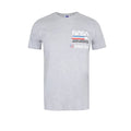 Grey - Front - NASA Mens Plane Aeronautics Heather T-Shirt