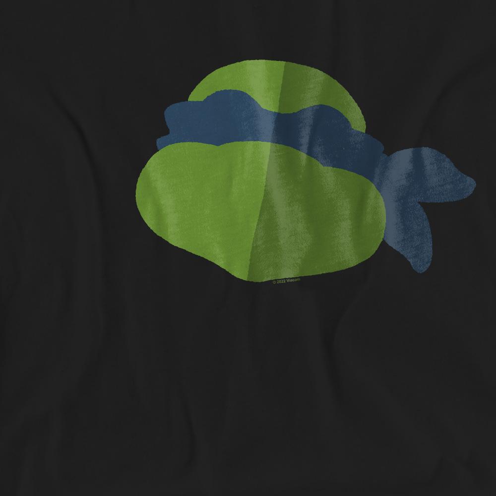 Black - Pack Shot - Teenage Mutant Ninja Turtles Unisex Adult Leonardo Face T-Shirt