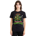 Black - Side - Teenage Mutant Ninja Turtles Unisex Adult Manga Turtles T-Shirt