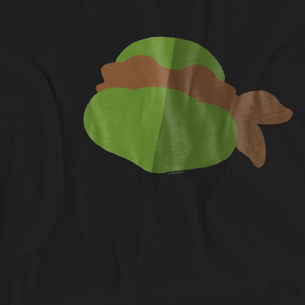 Black - Pack Shot - Teenage Mutant Ninja Turtles Unisex Adult Michelangelo Face T-Shirt