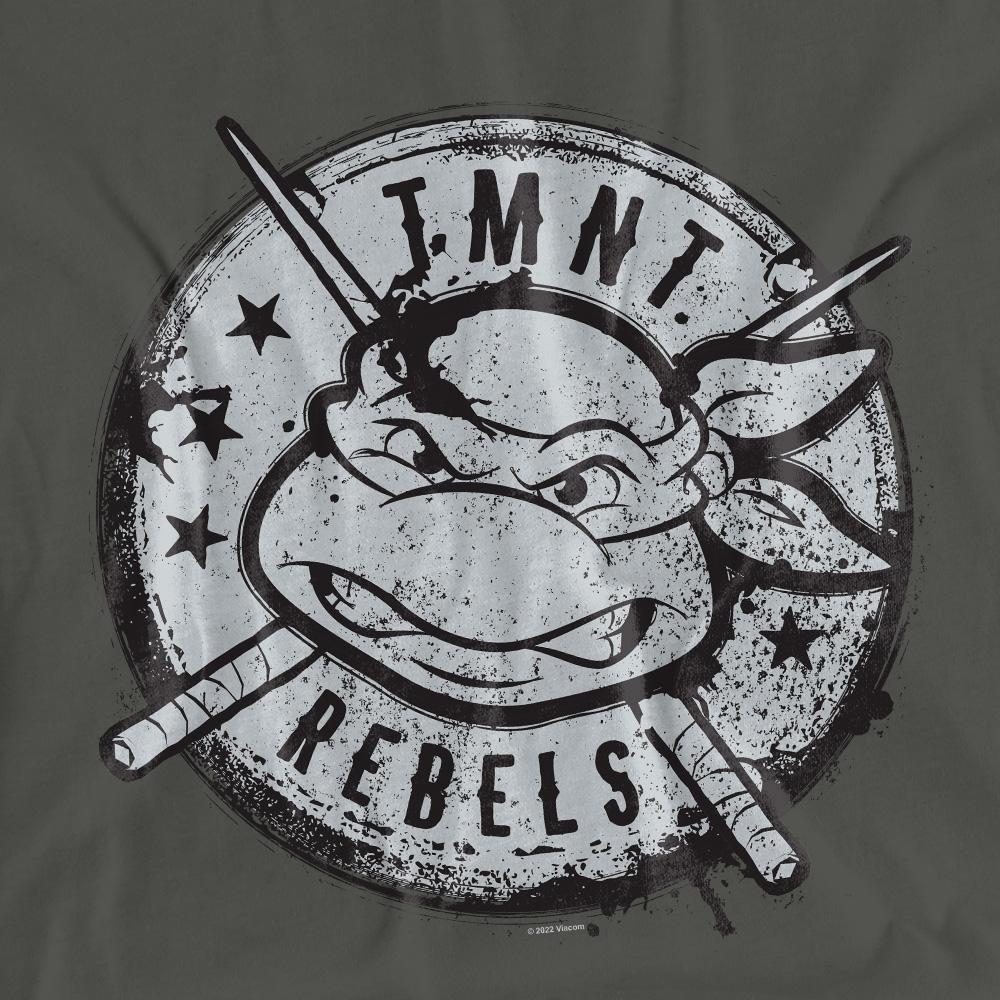 Charcoal - Pack Shot - Teenage Mutant Ninja Turtles Unisex Adult Rebels Distressed Logo T-Shirt