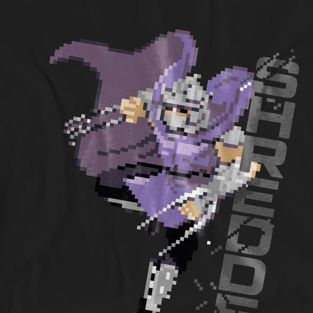 Black - Pack Shot - Teenage Mutant Ninja Turtles Unisex Adult Arcade Shredder Retro T-Shirt