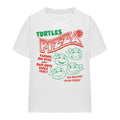 White - Front - Teenage Mutant Ninja Turtles Unisex Adult Turtles Pizza T-Shirt