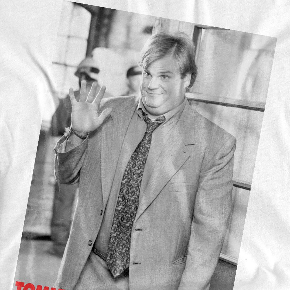 White - Pack Shot - Tommy Boy Unisex Adult Square T-Shirt