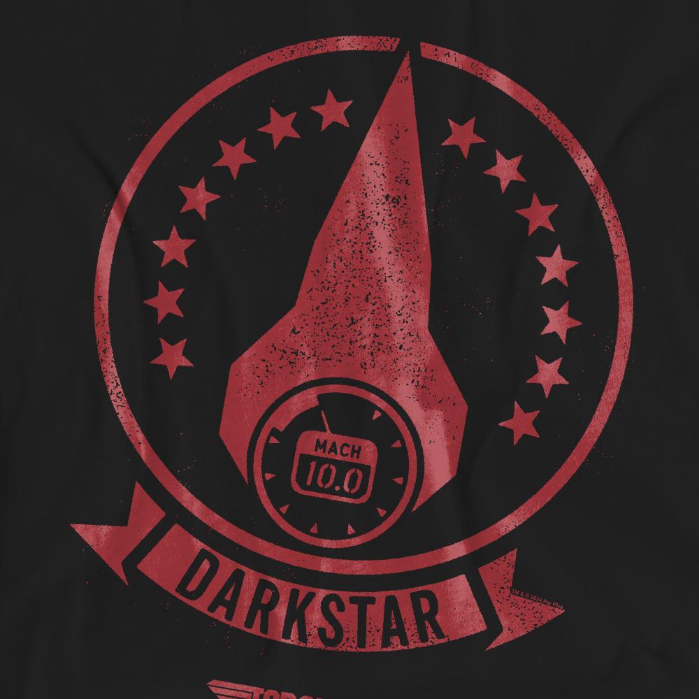 Black - Pack Shot - Top Gun Unisex Adult Darkstar Logo T-Shirt