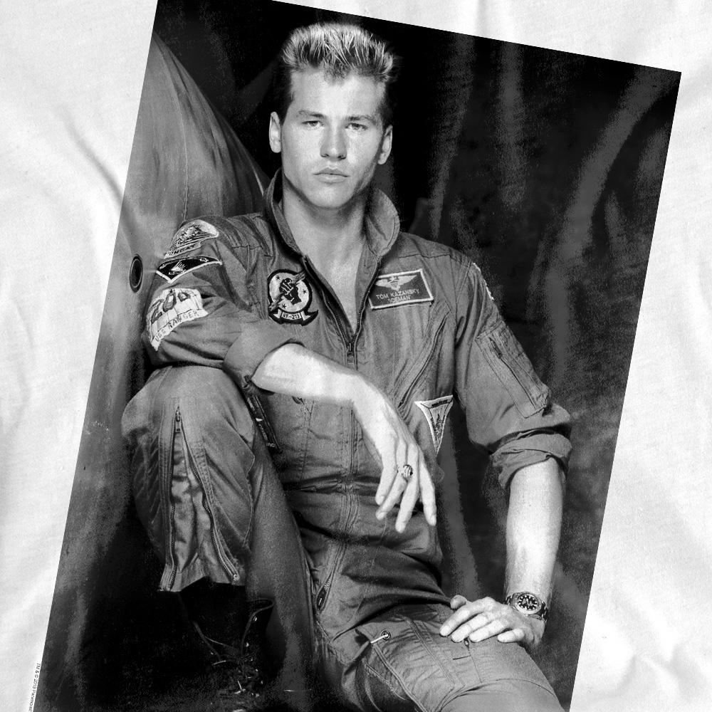 White - Pack Shot - Top Gun Unisex Adult Fresh Ice T-Shirt