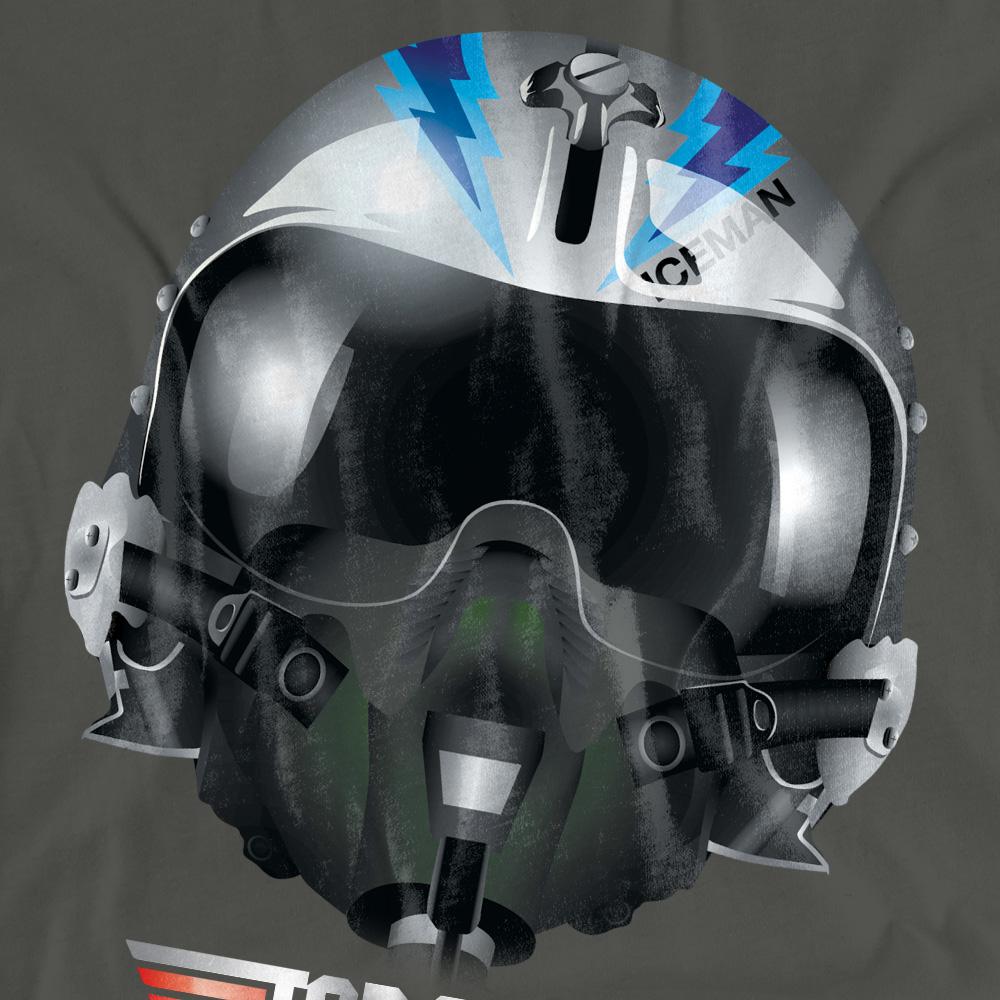 Charcoal - Pack Shot - Top Gun Unisex Adult Iceman Helmet T-Shirt