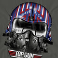 Charcoal - Side - Top Gun Unisex Adult Maverick Helmet T-Shirt