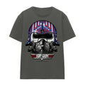 Charcoal - Front - Top Gun Unisex Adult Maverick Helmet T-Shirt