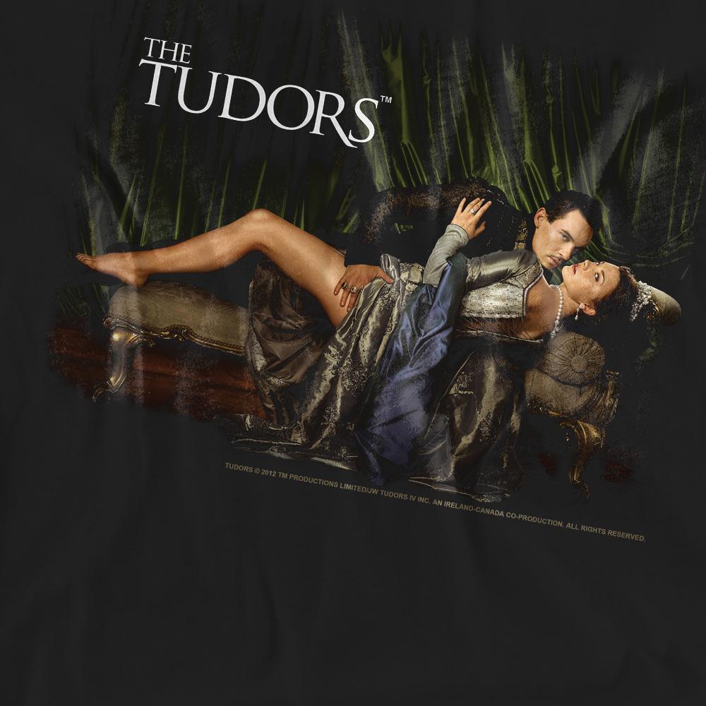 Black - Pack Shot - The Tudors Unisex Adult The King And His Queen T-Shirt