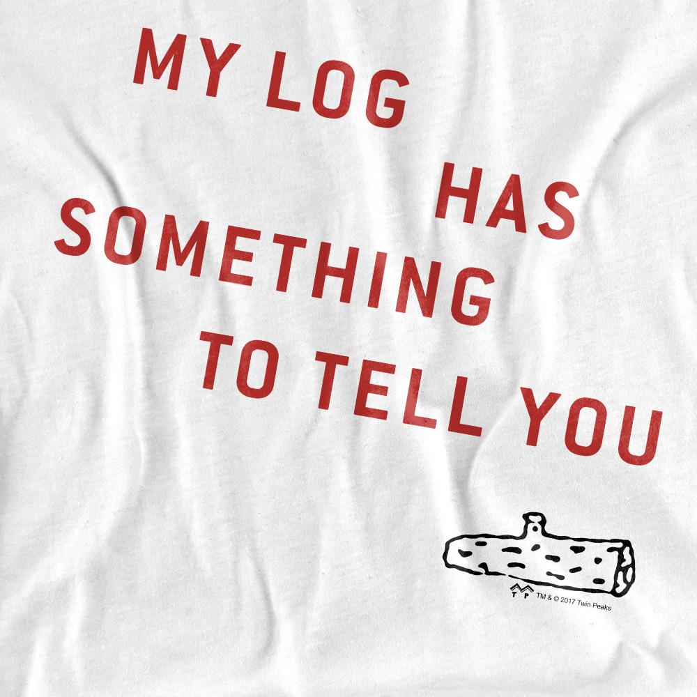 White - Pack Shot - Twin Peaks Unisex Adult My Log T-Shirt