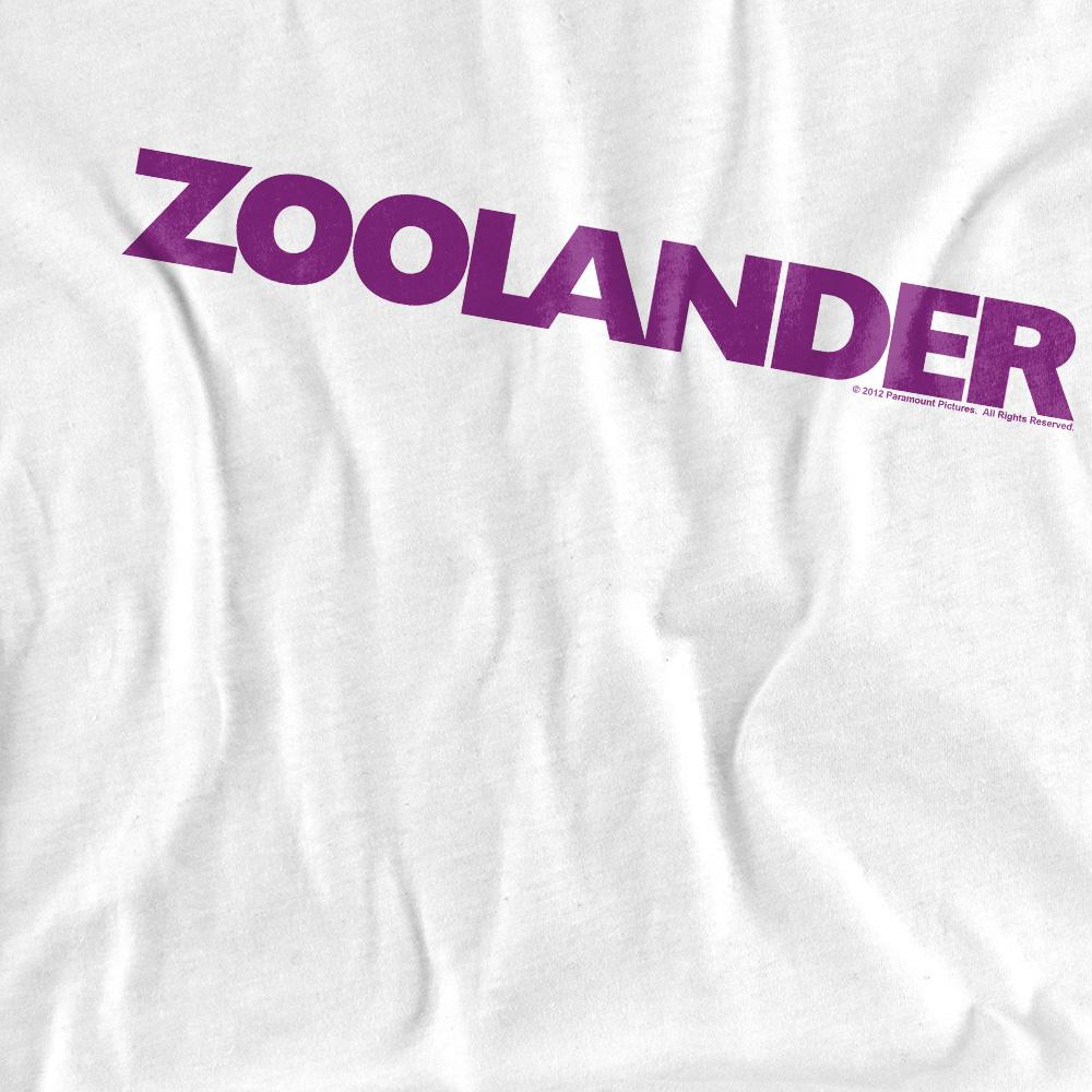 White - Pack Shot - Zoolander Unisex Adult Logo T-Shirt