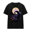 Black - Front - The Nightmare Before Christmas Unisex Adult Poster T-Shirt