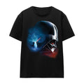 Black - Front - Star Wars Unisex Adult Obi Wan Kenobi Vader Poster T-Shirt