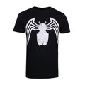 Black - Front - Marvel Mens Venom Emblem T-Shirt