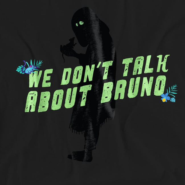 Black - Pack Shot - Encanto Unisex Adult We Don´t Talk About Bruno Silhouette T-Shirt