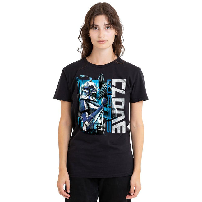 Black - Side - Star Wars Unisex Adult Clone Rex T-Shirt