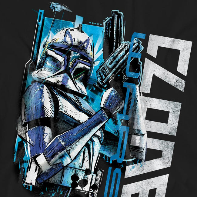 Black - Pack Shot - Star Wars Unisex Adult Clone Rex T-Shirt