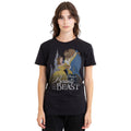 Black - Side - Beauty And The Beast Unisex Adult Belle Beast Castle T-Shirt
