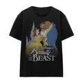 Black - Front - Beauty And The Beast Unisex Adult Belle Beast Castle T-Shirt
