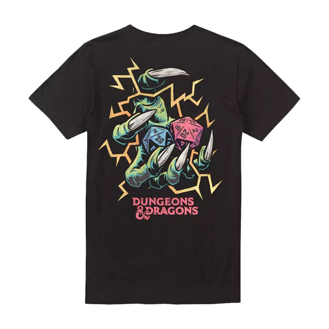 Black - Back - Dungeons & Dragons Mens High Roller T-Shirt