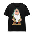 Black - Front - Snow White And The Seven Dwarfs Unisex Adult Struggles Sleepy T-Shirt