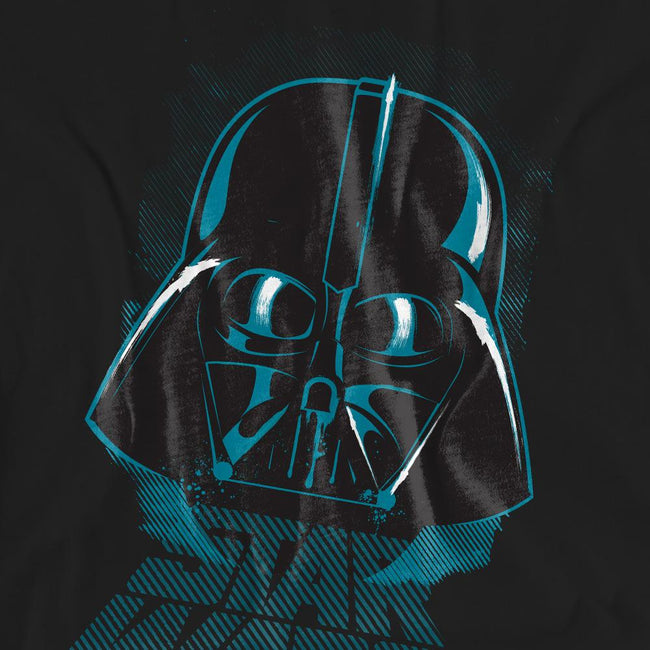 Black - Pack Shot - Star Wars Unisex Adult Darth Vader Distressed T-Shirt