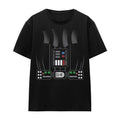 Black - Front - Star Wars Unisex Adult Darth Vader Costume T-Shirt