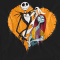 Black - Pack Shot - The Nightmare Before Christmas Unisex Adult Jack Sally Heart T-Shirt