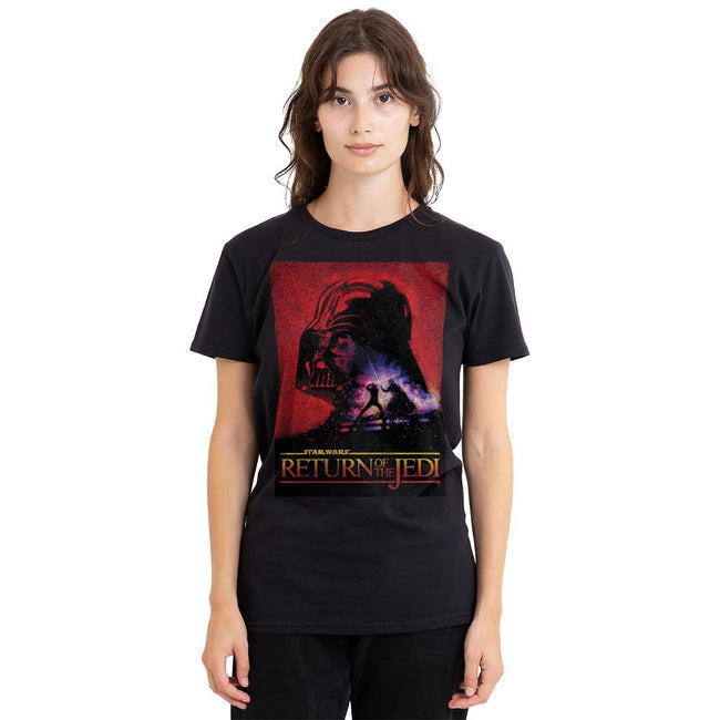 Black - Side - Star Wars Unisex Adult Return Of The Jedi Block T-Shirt