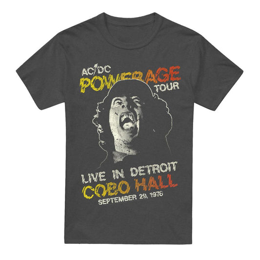 Charcoal - Front - AC-DC Unisex Adult Powerage Tour T-Shirt