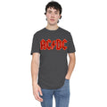 Charcoal - Lifestyle - AC-DC Unisex Adult PWR-UP Logo T-Shirt
