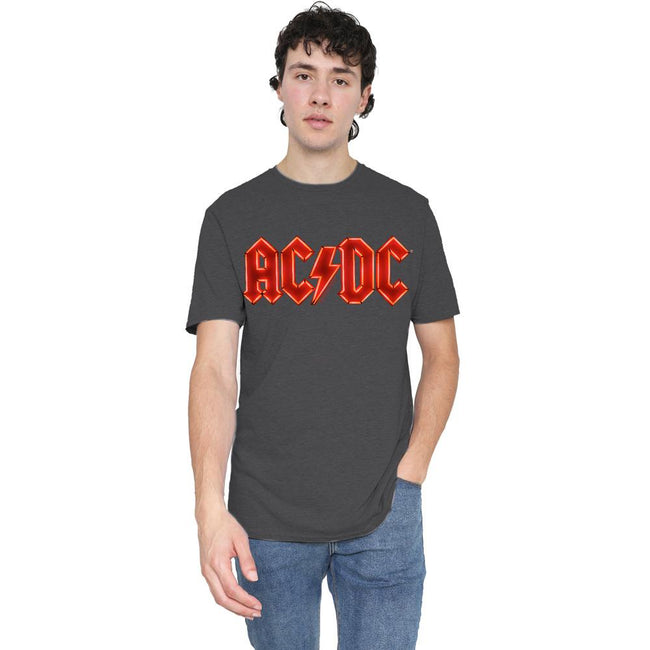 Charcoal - Lifestyle - AC-DC Unisex Adult PWR-UP Logo T-Shirt