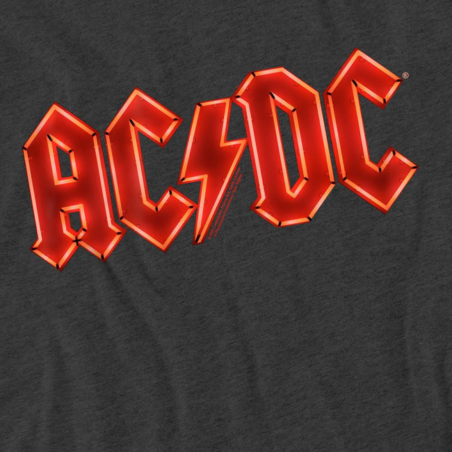 Charcoal - Side - AC-DC Unisex Adult PWR-UP Logo T-Shirt