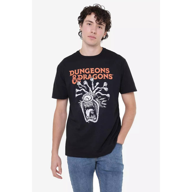 Black - Side - Dungeons & Dragons Mens Beholder T-Shirt