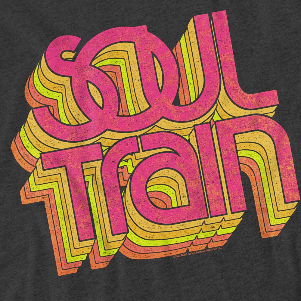 Charcoal - Pack Shot - BET Unisex Adult Soul Train Vibing Logo T-Shirt