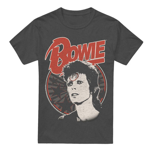 Charcoal - Front - David Bowie Unisex Adult Space Oddity T-Shirt