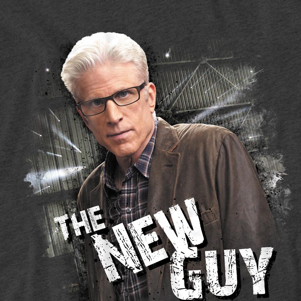 Charcoal - Pack Shot - CSI Unisex Adult The New Guy T-Shirt