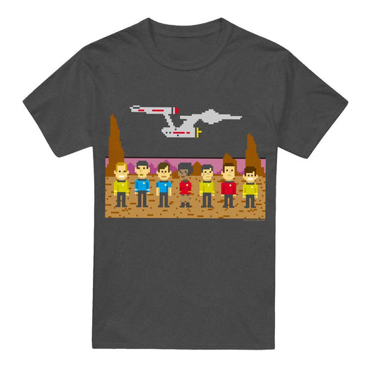 Charcoal - Front - Star Trek Unisex Adult The Original Series Trexel Crew T-Shirt