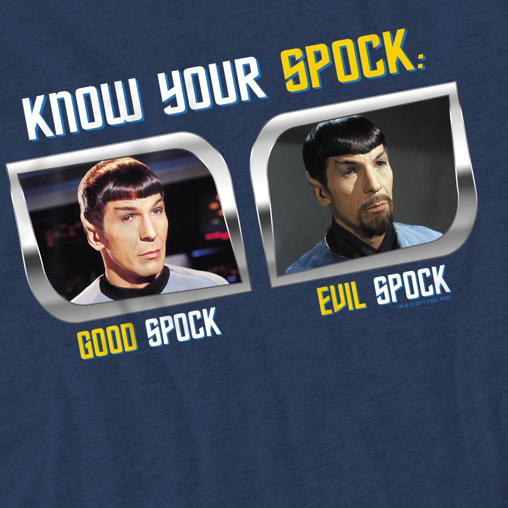Navy - Pack Shot - Star Trek Unisex Adult Know Your Spock T-Shirt