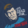 Navy - Side - Star Trek Unisex Adult He´s Dead Jim T-Shirt
